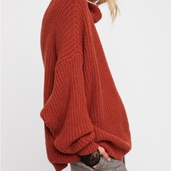 Free People Swim Too Deep Pullover Sweater In Tobacco Size Large - Picture 3 of 3